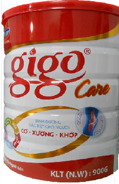 Sữa bột GIGO CARE 900 gr : Bột dinh dưỡng  cho người bị bệnh cơ - xương - khớp