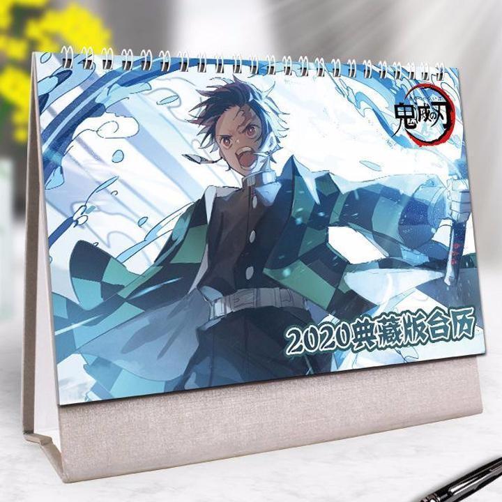(Lịch 2021-2024) Lịch Kimetsu No Yaiba Thanh Gươm Diệt Qủy in ảnh đẹp anime chibi idols lịch để bàn
