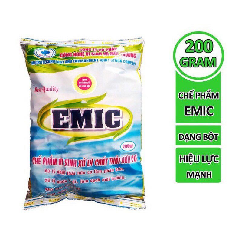 Bộ ba chế phẩm ủ phân hữu cơ: Emic + Emzeo + Trichoderma (ủ phân nhanh, không mùi, không bọ, không độc hại)