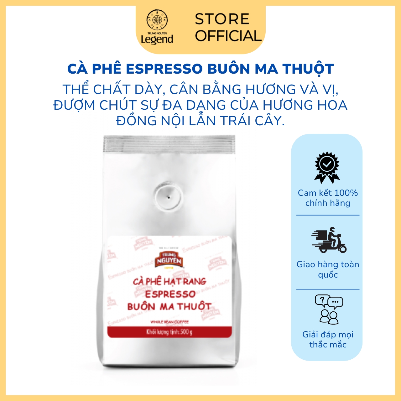 Cà phê Espresso - Buôn Ma Thuột - 500gr