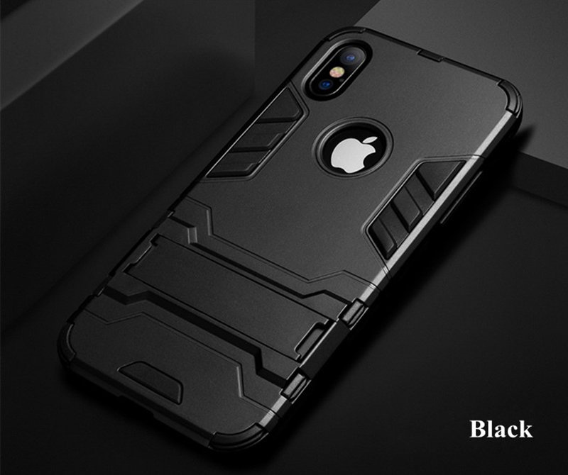 Ốp lưng chống sốc iron man Iphone Full đời- Kiêm Giá Đỡ