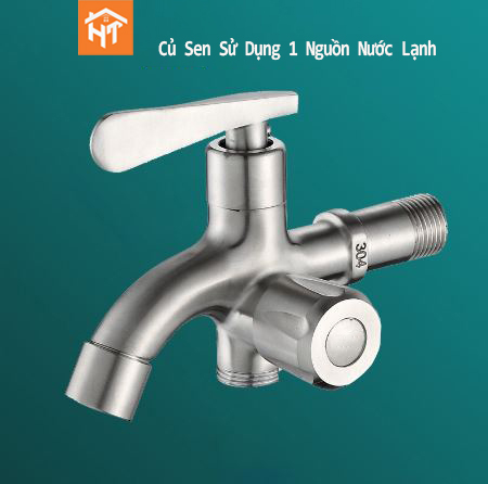 [HCM]VÒI XẢ LẠNH INOX304 ĐA NĂNG 2 ĐẦU