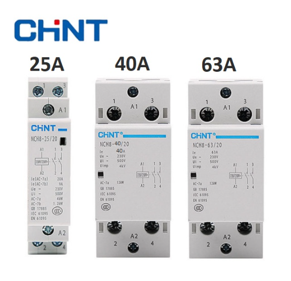 Khởi động từ 1 pha 220V CHINT 25A 40A 63A