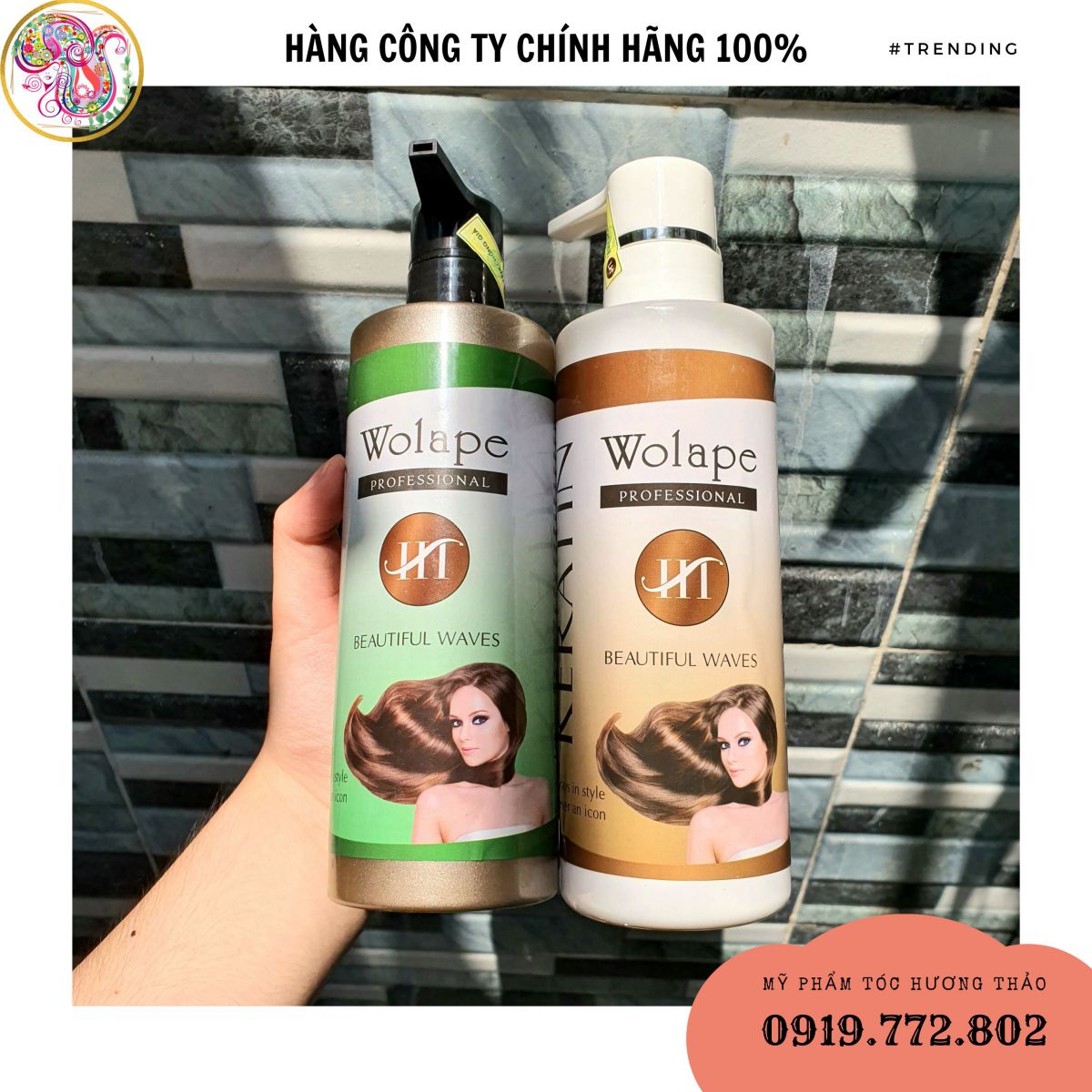 Kem hấp Collagen Wolape HT phủ bóng tóc 500ml