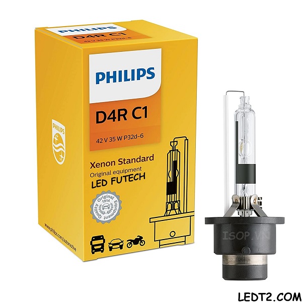 [LEDT2 ISOP] Đèn Xenon Philips D2R, D4R [Bảo hành 3 năm]