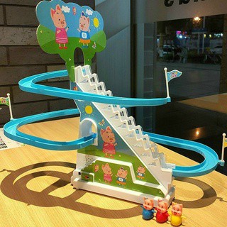Cầu trượt heo peppa leo thang đồ chơi cho bé