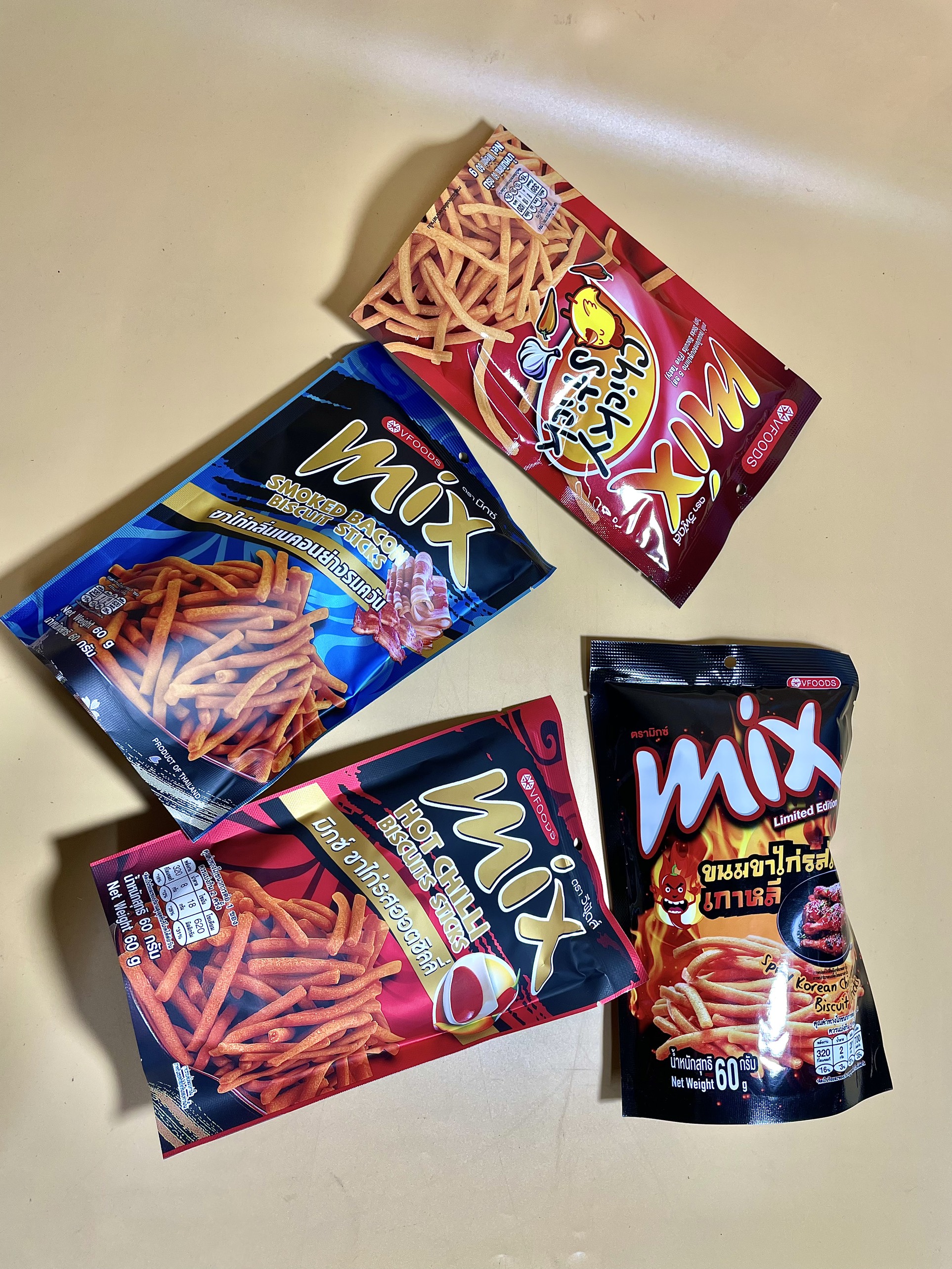 Bim bim mix thái gói đủ vị