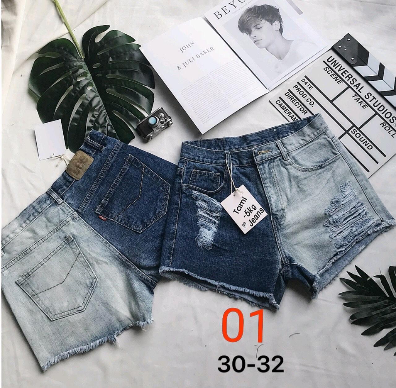 Quần short Jean Nữ Size lớn