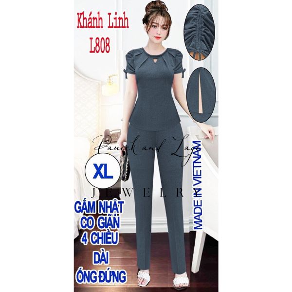 Đồ Bộ Nữ Hàng Thiết Kế ( M L808) ống đứng
