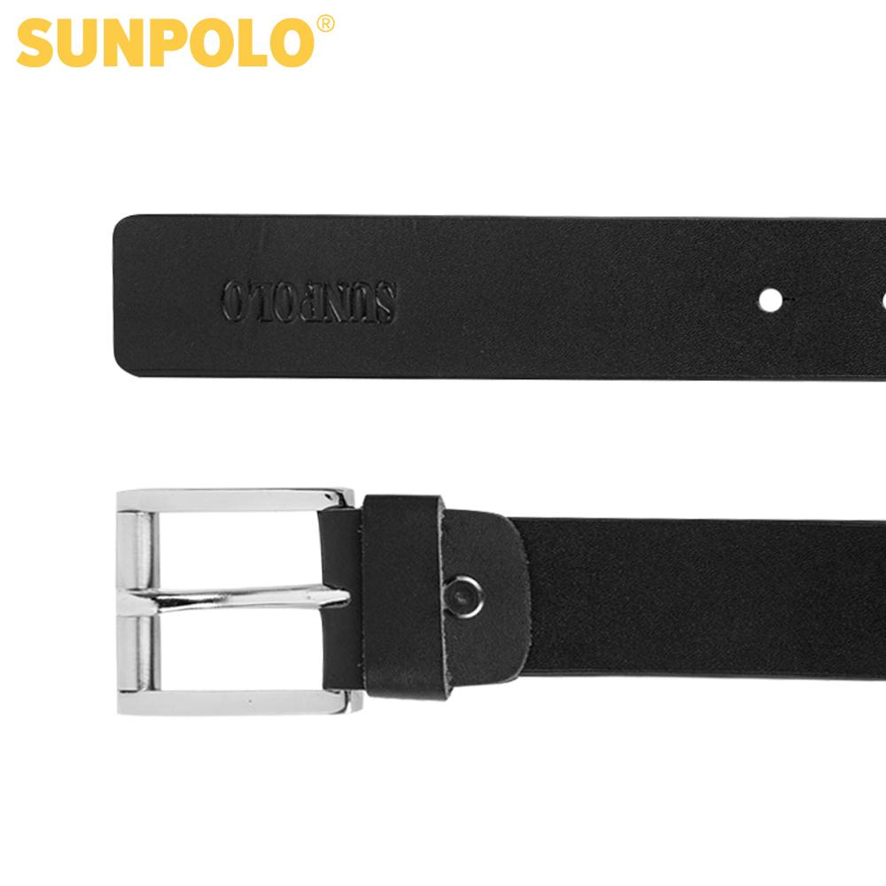 men cow leather belt (black)