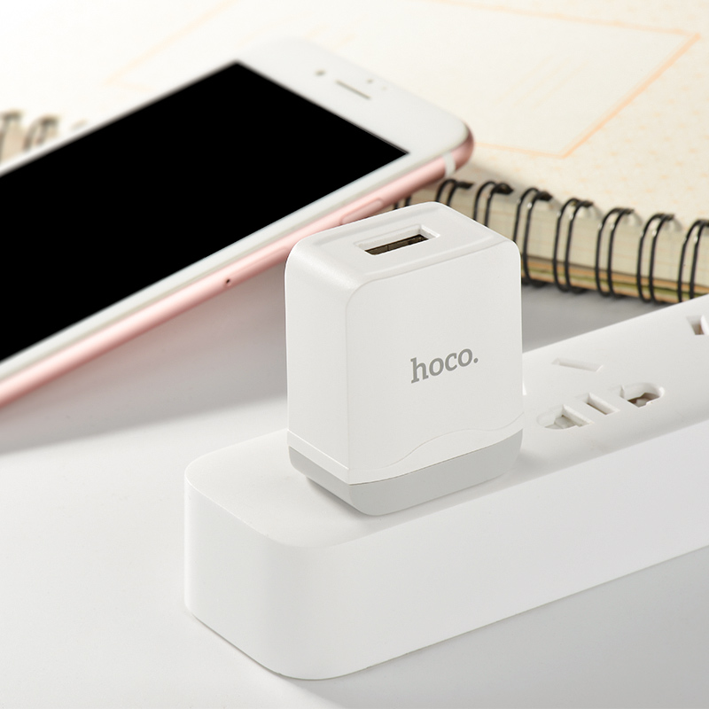 Cóc Sạc Nhanh Hoco C22 1 Cổng Usb 2.4a