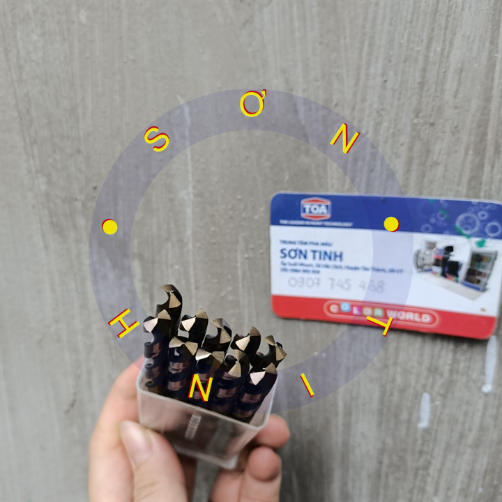 Mũi khoan sắt inox HSS vàng đen 7mm Tolsen 75121