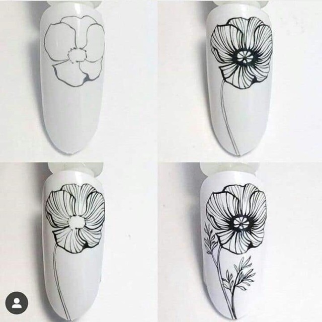 Bút vẽ nét nail, bút mực vẽ hoạ tiết