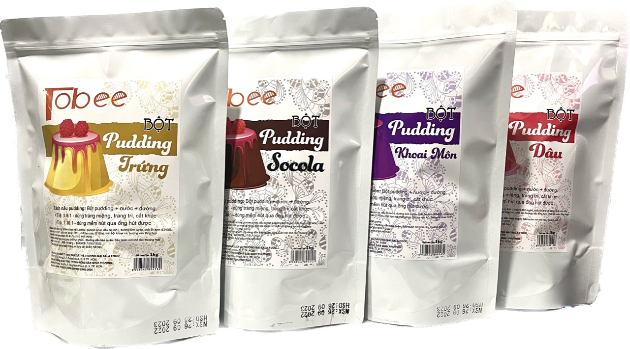 Plan Thơm Ngon- BỘT PUDDING TOBEE 1KG- Nhiều vị
