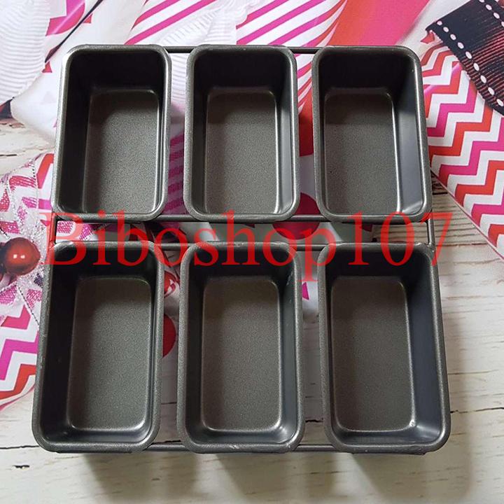 Khuôn chống dính 6 ô bánh mì hoa cúc mini