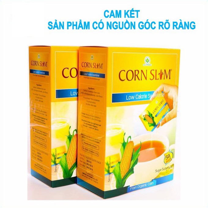 Đường Bắp Ăn Kiêng Corn Slim Hộp 50 Gói