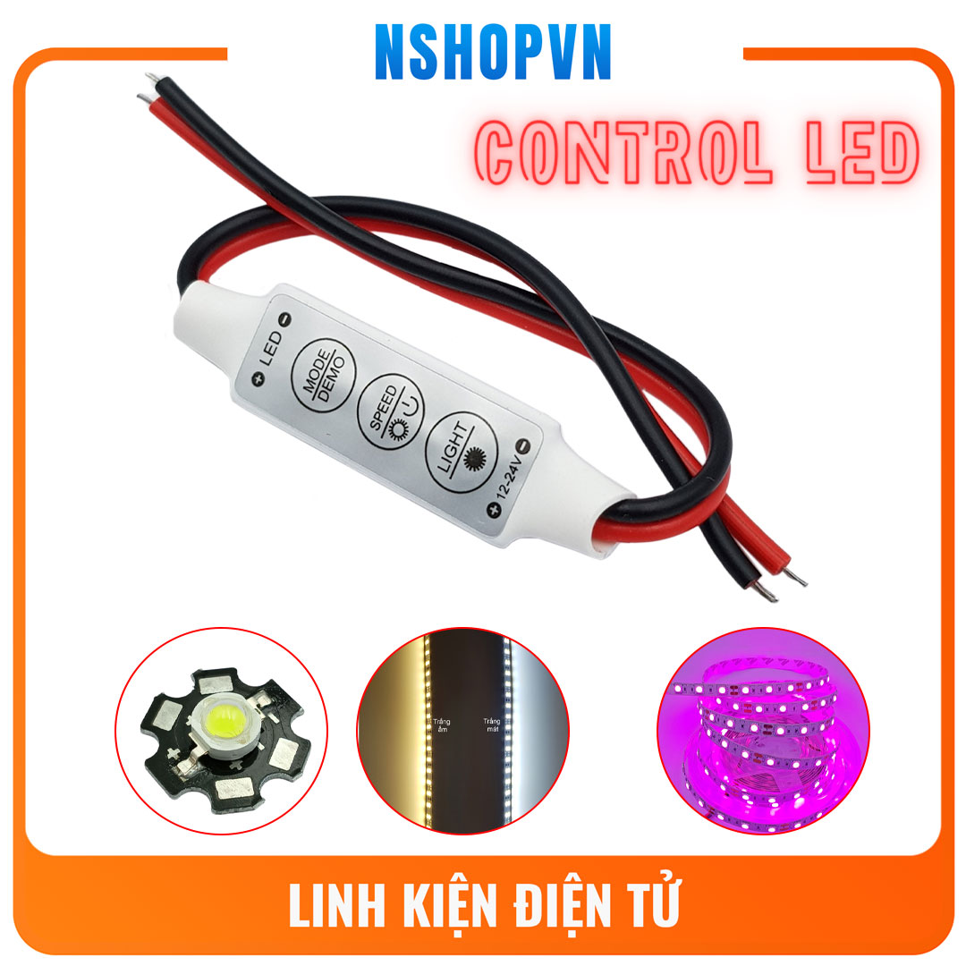 Mạch điều khiển led đơn sắc 12~24VDC