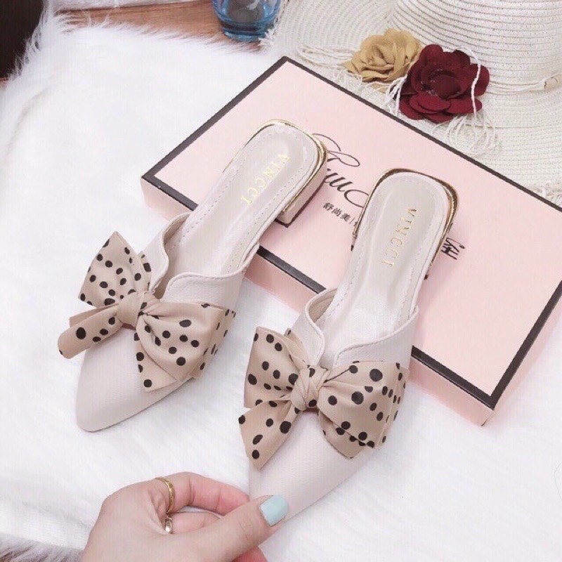 Sục nữ nơ chấm bi siêu đẹp