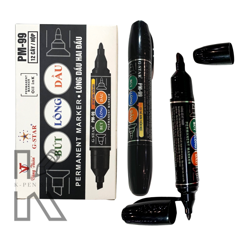 Bút Lông Dầu 2 Đầu PM99 G-Star ( Xanh, Đỏ, Đen )