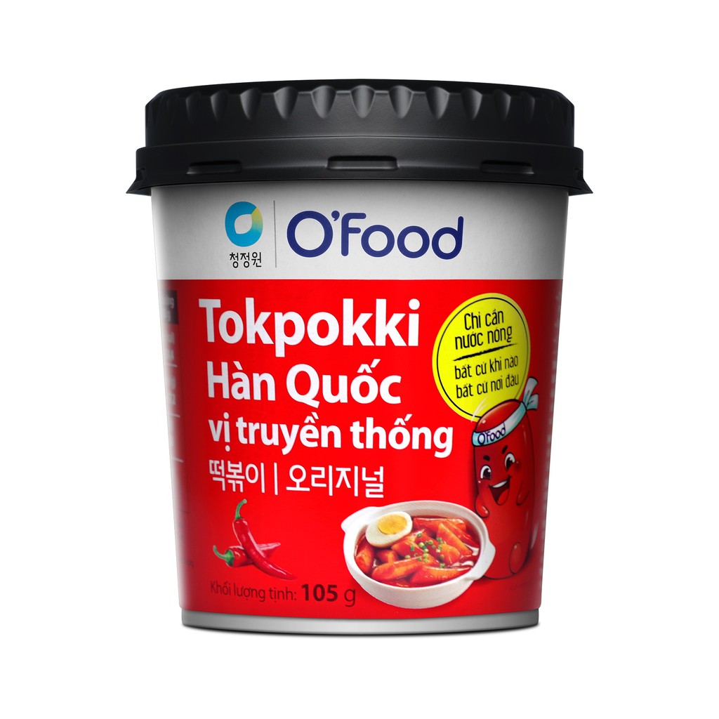 Tokpokki Hàn Quốc O'Food các vị (105g)