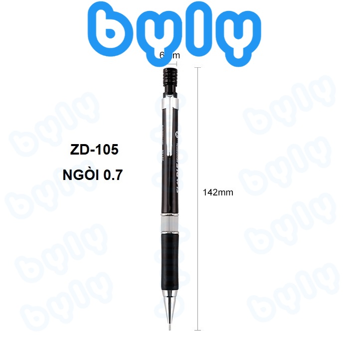 Bút chì bấm - bút chì kim bấm Baoke vỏ nhiều màu ZD110 - ZD111 - ZD105 ngòi 0.5mm - 0.7mm