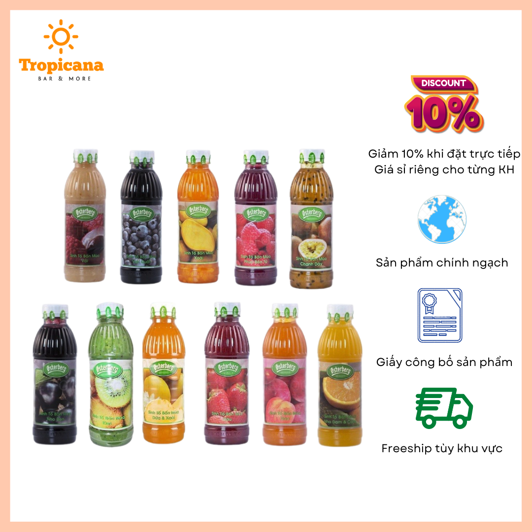 Sinh tố Osterberg đủ mùi – chai 1L