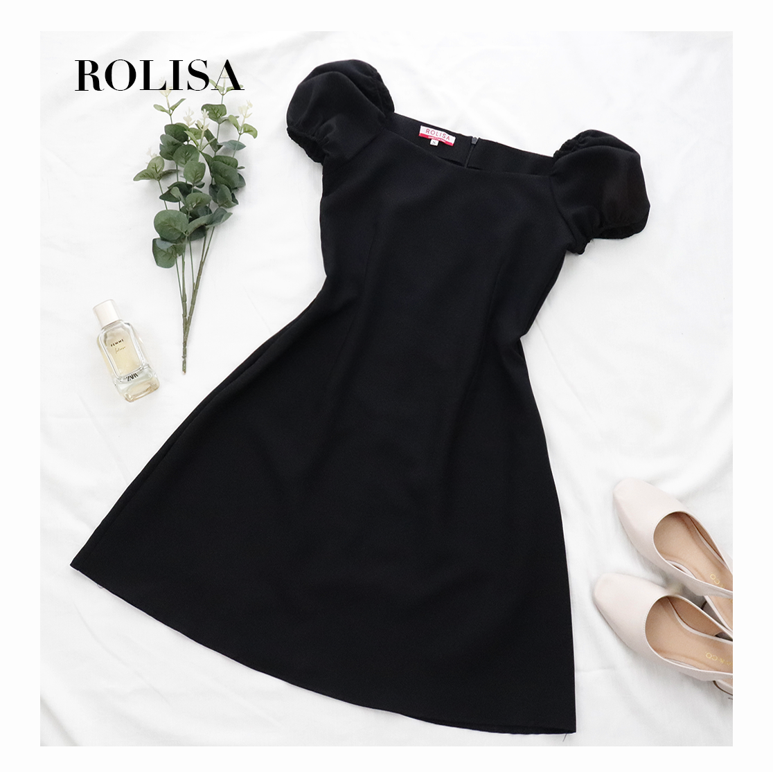 Đầm dự tiệc trễ vai  dễ thương ROLISA RD062