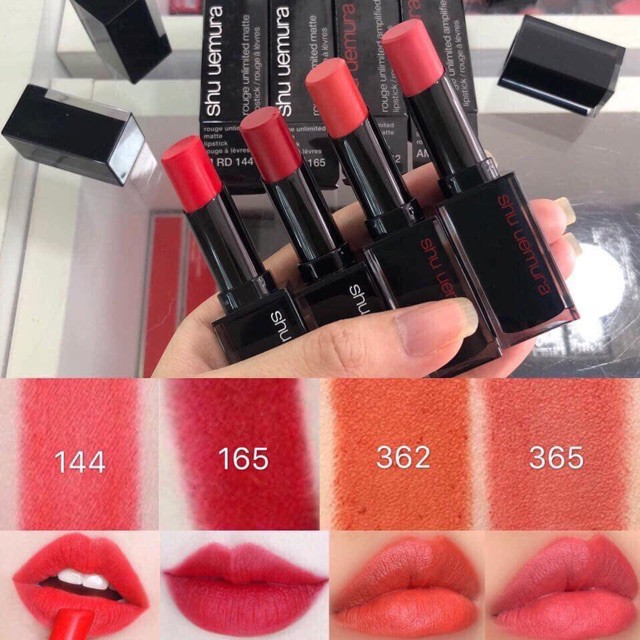 Son shu uemura vỏ đen 2019 đủ màu nội địa nhật chuẩn auth bill nhật