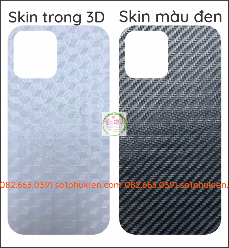 Miếng dán mặt lưng skin carbon iPhone 13 / 13 mini / 13 pro / 13 pro max