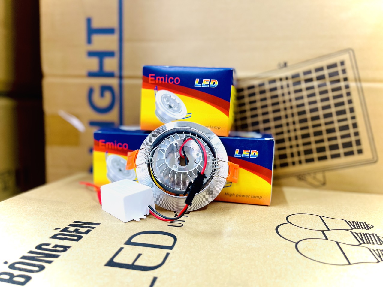 Đèn led âm trần mắt ếch hạt 3w