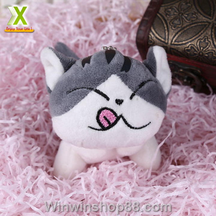 [HCM]Bộ 4 Móc khóa gấu bông mèo Chii (11 cm)