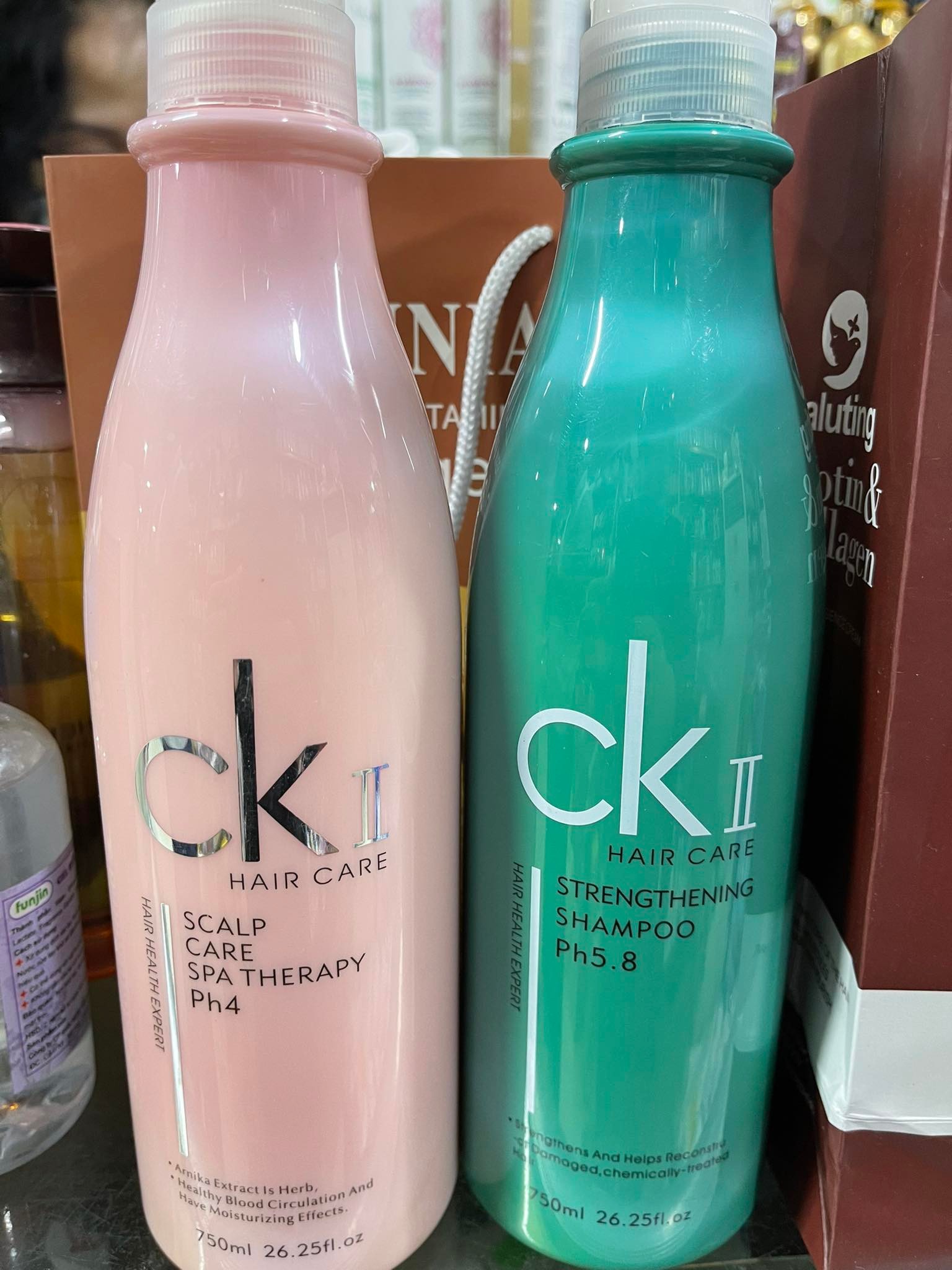 Cặp dầu gội xả CK II Đức phục hồi tóc hư tổn 750ml x2