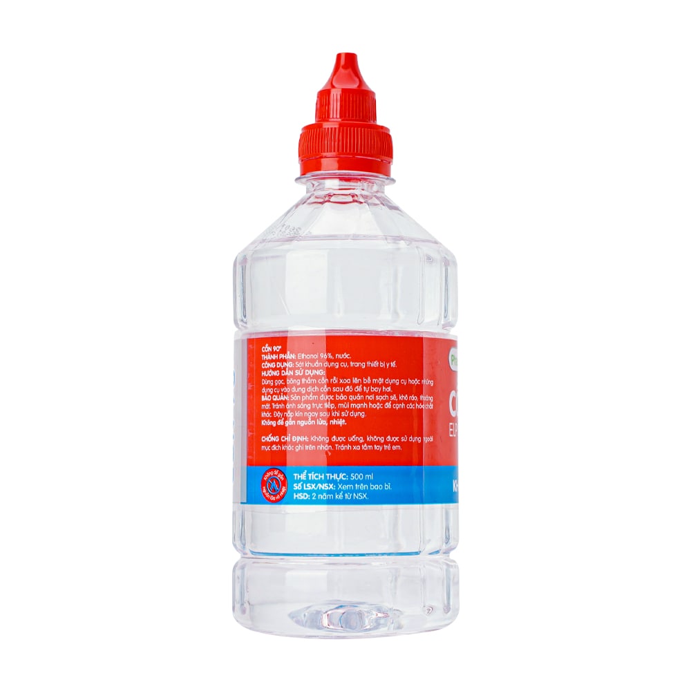 Cồn 90 độ Pharmacity (500ml) New