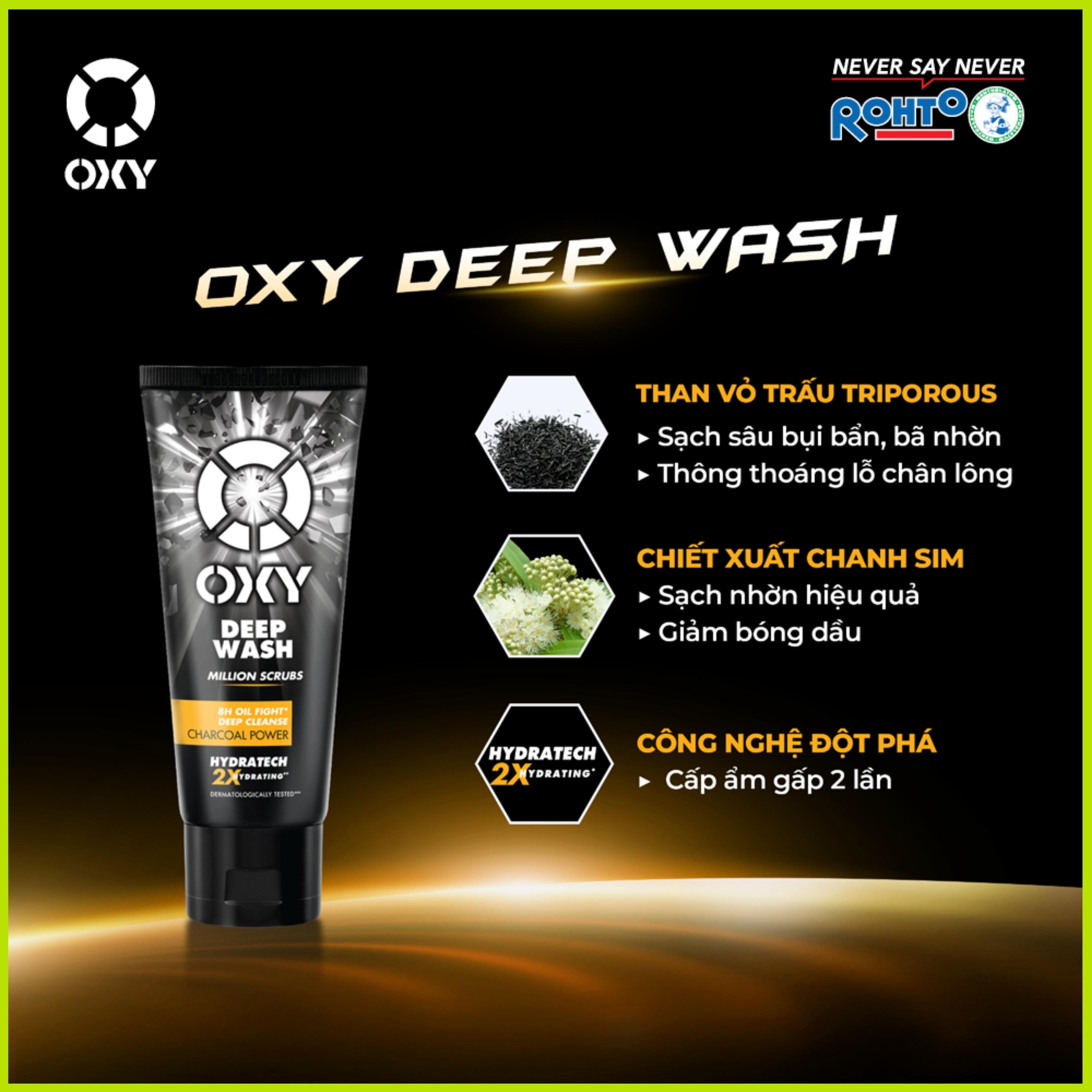 Sữa rửa mặt nam Oxy 100g