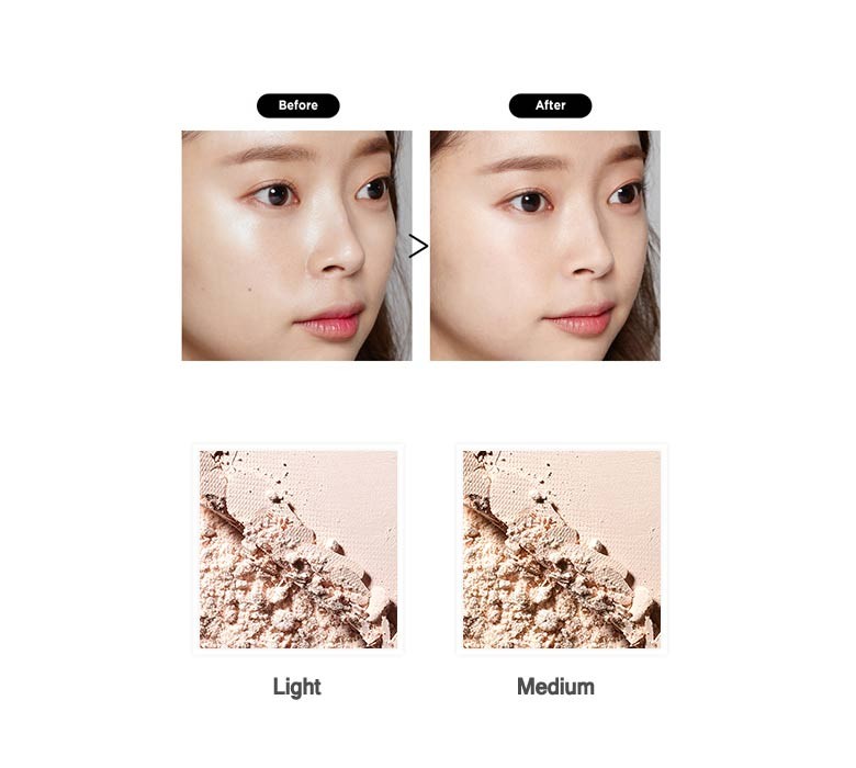 PHẤN PHỦ BỘT NHŨ BẮT SÁNG JUNG SAEM MOOL ESSENTIAL POWDER ILLUMINATOR -- Kết cấu bột mịn siêu bền giúp giữ lớp trang điểm của bạn trong suốt một khoảng thời gian dài