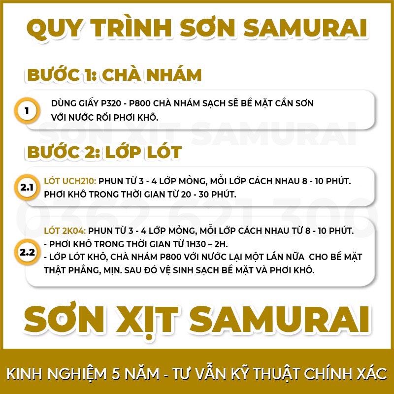 Sơn Samurai Màu Xanh 312 - Sơn Xịt Samurai Màu Xanh Da Trời