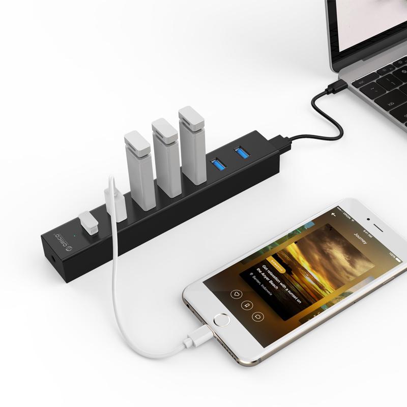 [HCM]Hub 7 Cổng Usb 3.0 Orico có nguồn phụ