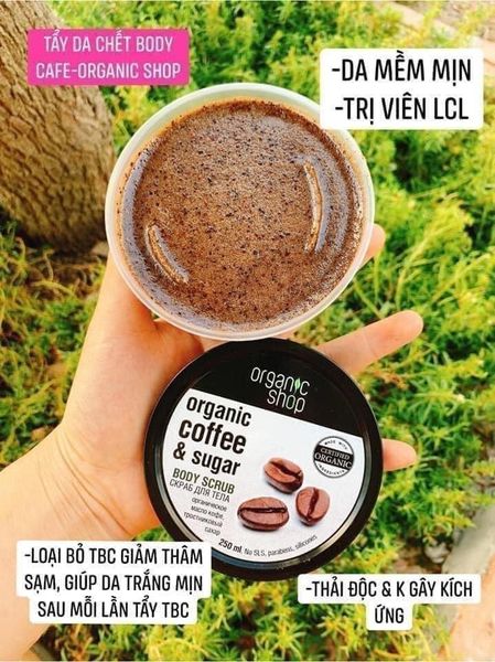 Tẩy da chết Cafe Body Organic NGA