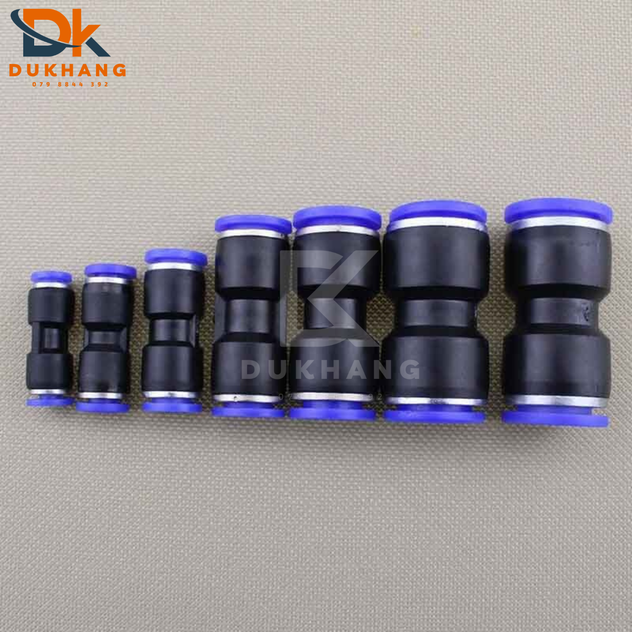 Nối 2 đầu ống khí nén PU