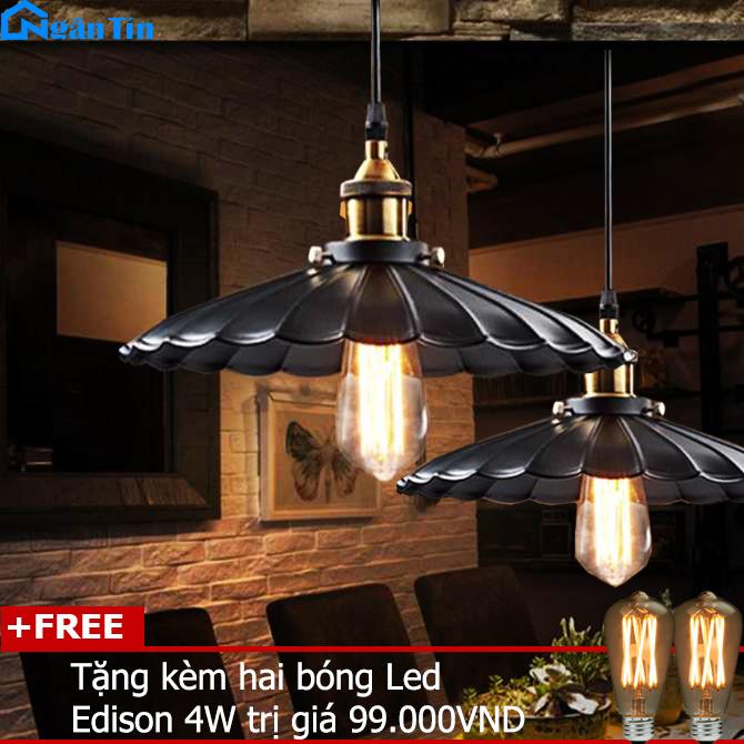 Bộ 2 đèn thả trần trang trí nhà quán cà phê THCN129