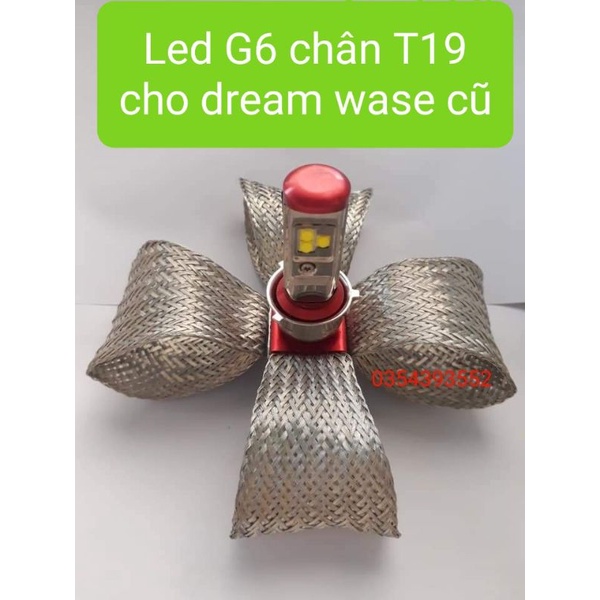 Đèn pha led g6 💥 chân h4 - t19 siêu sáng