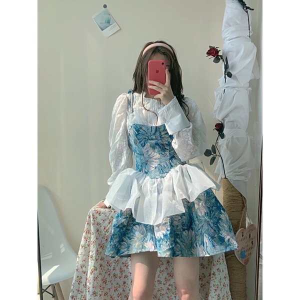 Set váy bèo tiểu thư dễ thương