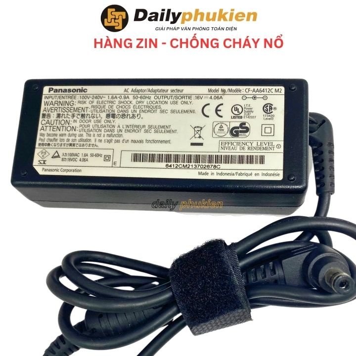Sạc laptop Panasonic 16v 4.06a 65w