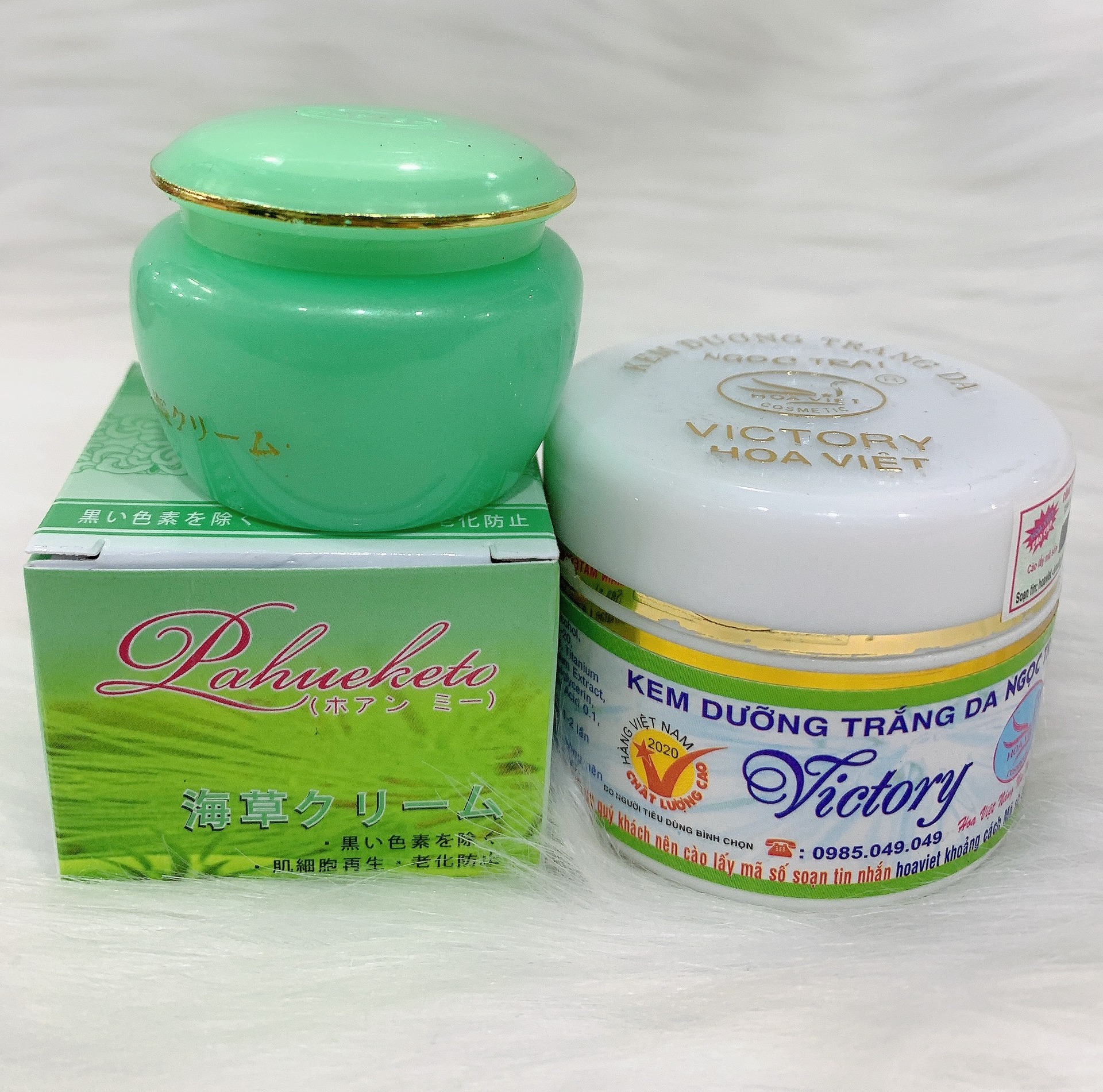 Combo hoa việt và hải thảo - kem dưỡng trắng da mặt sạch nám