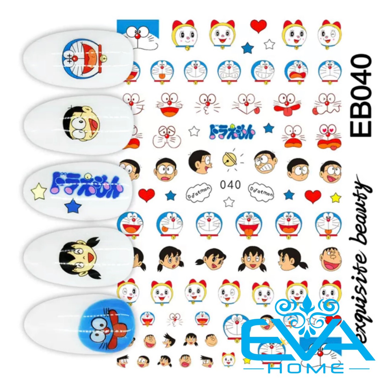 Miếng Dán Móng Tay 3D Nail Sticker Hoạt Hình F073