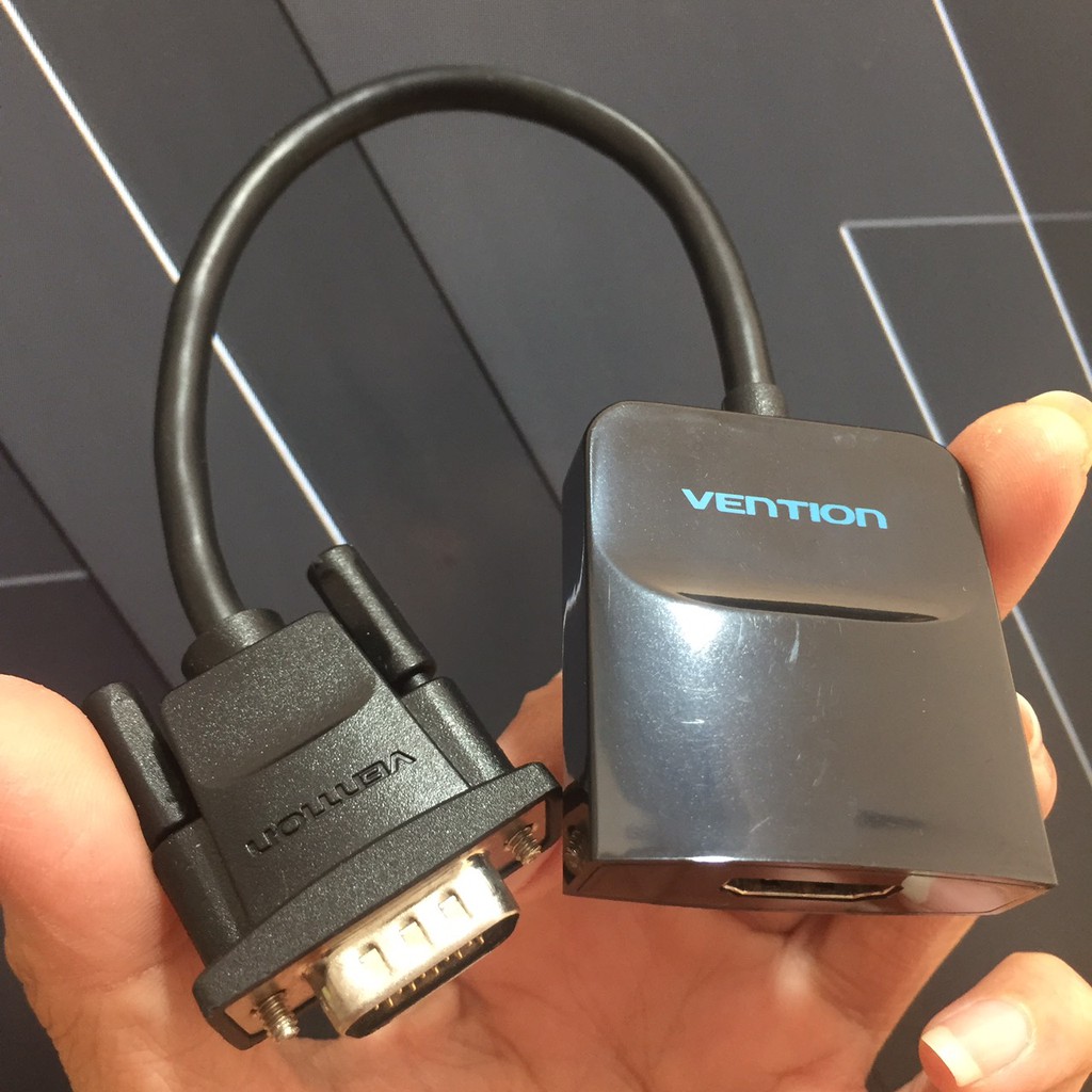 [HCM][VGA sang HDMI]Cáp chuyển VGA sang HDMI 15cm Vention
