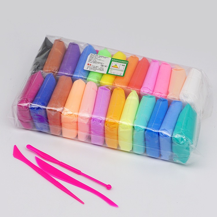 ĐẤT SÉT NHẬT SIÊU NHẸ 12 MÀU TẶNG KÈM DỤNG CỤ CHIA