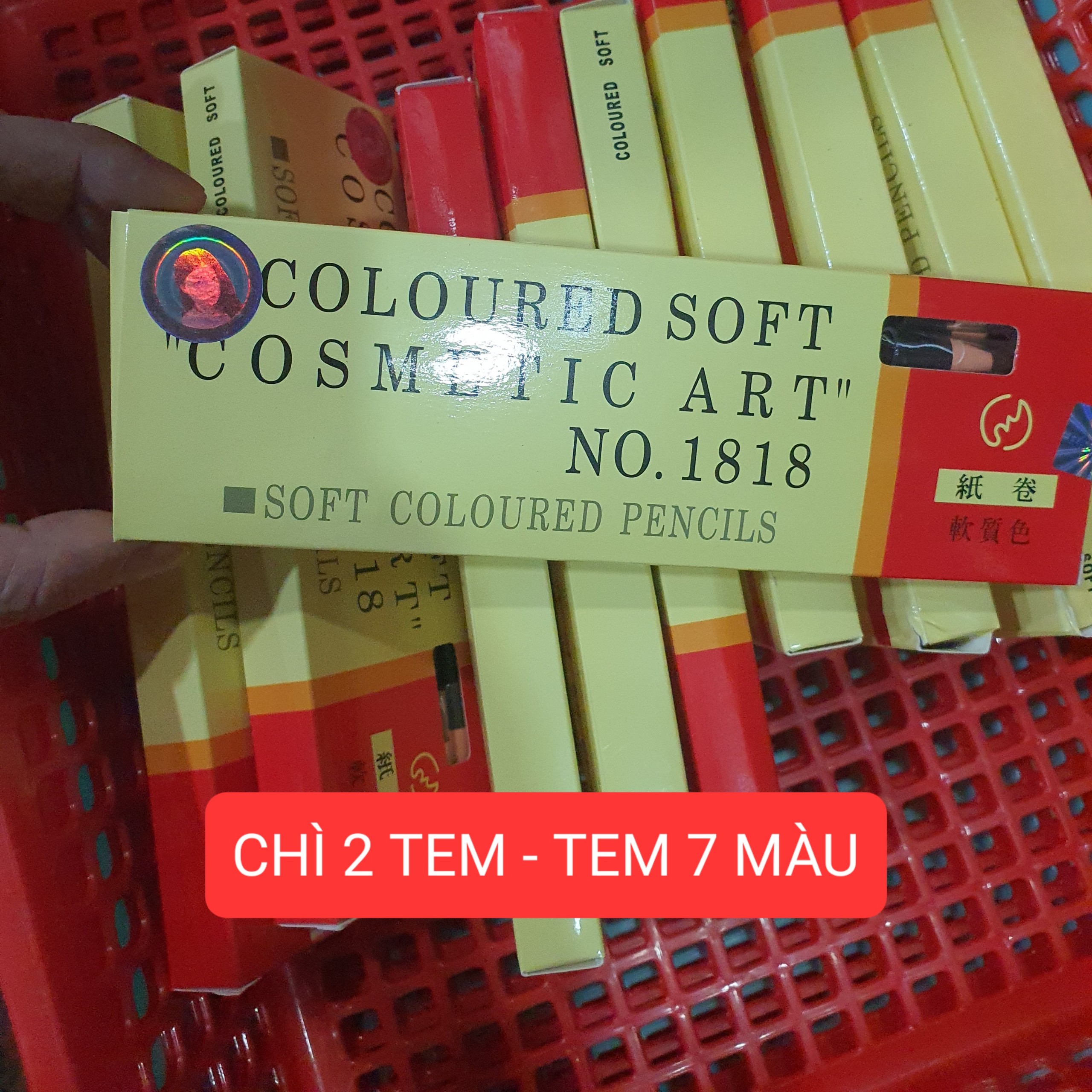 Eyebrow Pencil with 2 Stamps, Colored Soft Pencil
