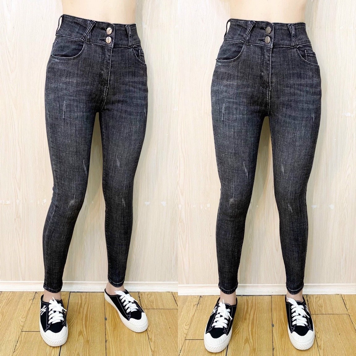 Quần jaen nữ lưng cao thời trang cao câp hot trend gonshop89 nnm0011