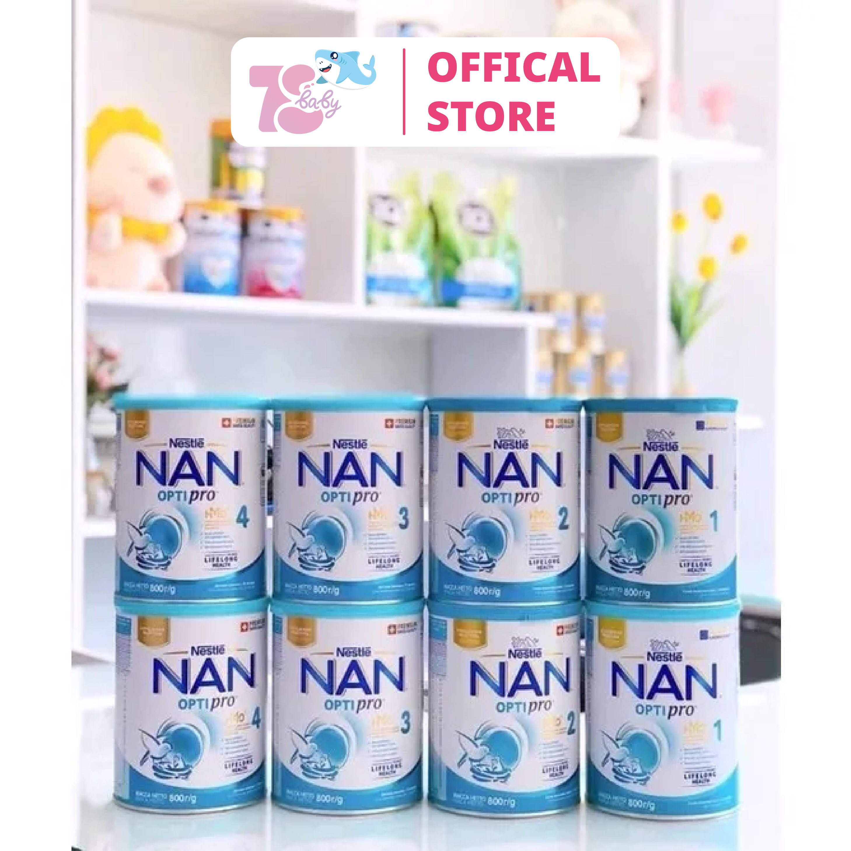 SỮA BỘT NAN NGA ĐỦ SỐ 1,2,3,4 800G
